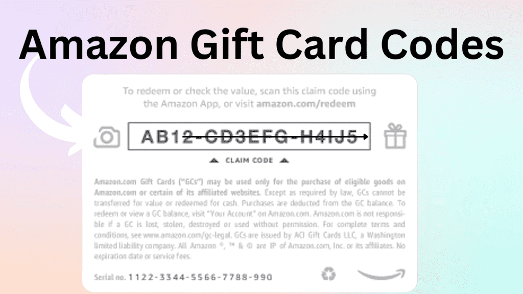 Amazon gift card code