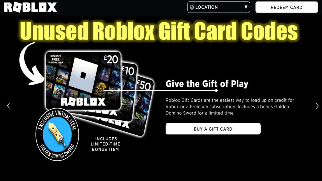 roblox gift cards free