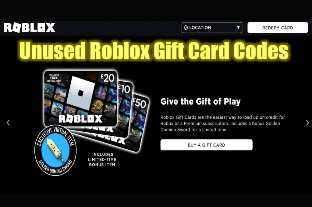 free gift cards roblox