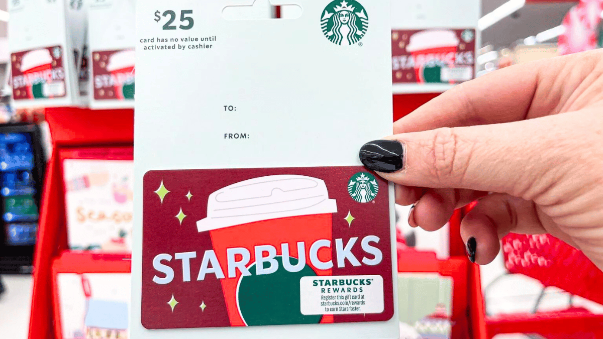 Use a Target Gift Card at Starbucks